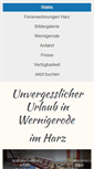 Mobile Screenshot of ferienwohnung-harz.de
